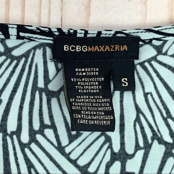 BCBGMAXAZRIA Sleeveless Blue V Neck Midi Dress S - Picture 5 of 10